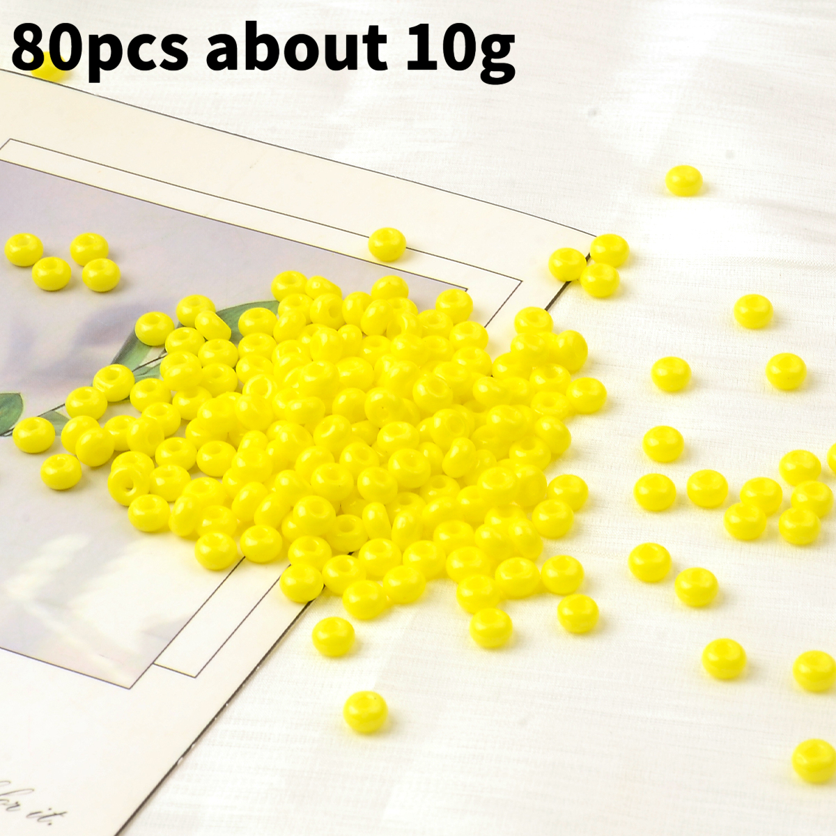 80pcs Glass Seed Beads & Mini Tube Spacer Beads
